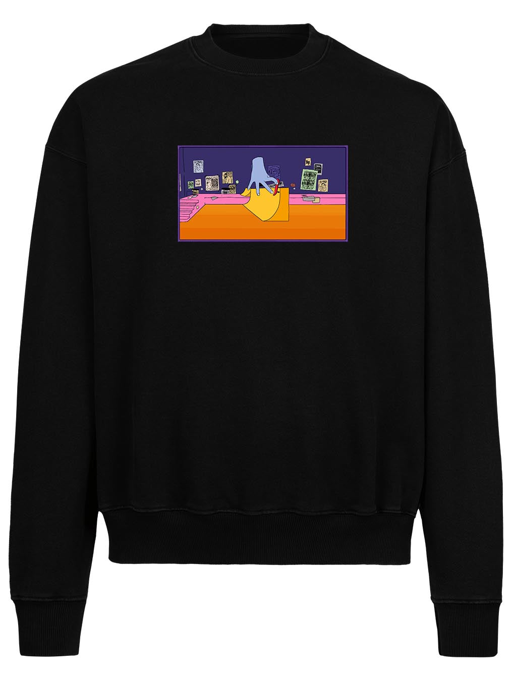 Skate Embroidered Crewneck Sweater
